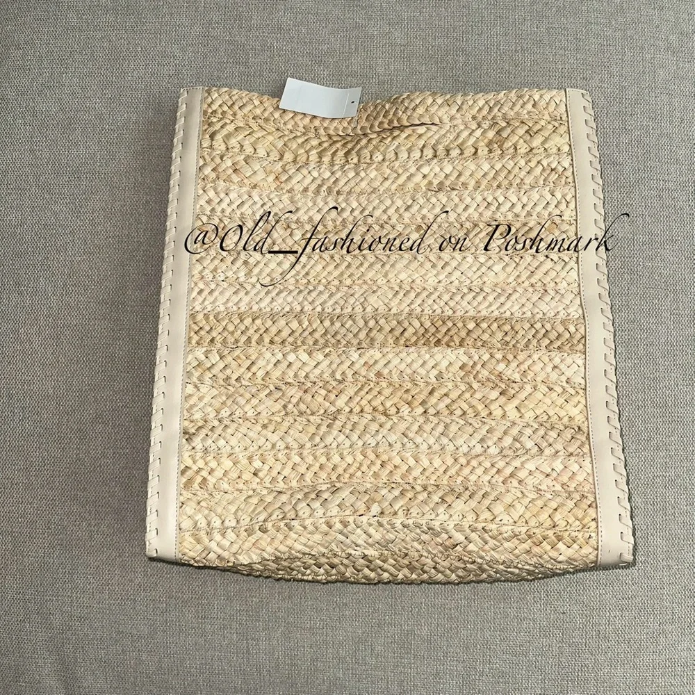 Price Firm - CULT GAIA Remi Woven Raffia Tote Bag in Natural